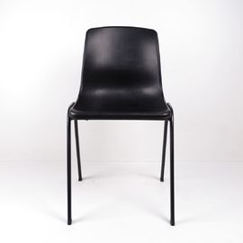 Chiny Czarne plastikowe ergonomiczne krzesła ESD Stalowe stojaki do obsługi siedzeń Tanie ceny fabryka