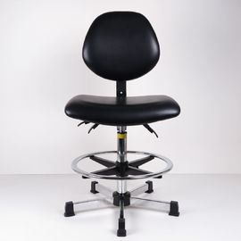 Wysoka wysokość ławki ESD Krzesło zadaniowe Regulacja podparcia lędźwiowego oparcia i siedziska