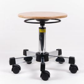 Okrągły stołek laboratoryjny z regulowanym stołem ze stali okrągłej Podstawa ze stali nierdzewnej o regulowanej wysokości stołu roboczego