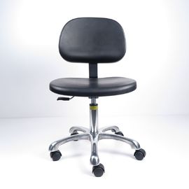 Chiny Krzesła linii produkcyjnej z pianki poliuretanowej czarnej ESD 5-gwiazdkowy stop aluminiowy 2 sposoby fabryka
