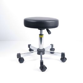 Ergonomiczne stołki laboratoryjne ze sztucznej skóry Trwała regulacja wysokości siedziska