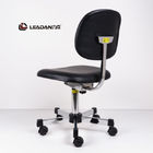 Czarne krzesła ergonomiczne ESD Cleanroom 360 obrotowe regulowane wysokości PU Vinyl dostawca