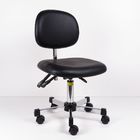Ergonomiczne krzesła ESD 3-stopniowe ze skóry PU Podnieś obrotowe fotele laboratoryjne ESD dostawca