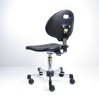 Czarna pianka poliuretanowa Statyczne krzesło biurowe Ergonomiczne grzybowe ślizgi Powierzchnia dostawca