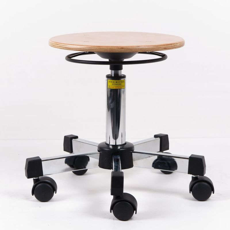 Okrągły stołek laboratoryjny z regulowanym stołem ze stali okrągłej Podstawa ze stali nierdzewnej o regulowanej wysokości stołu roboczego dostawca
